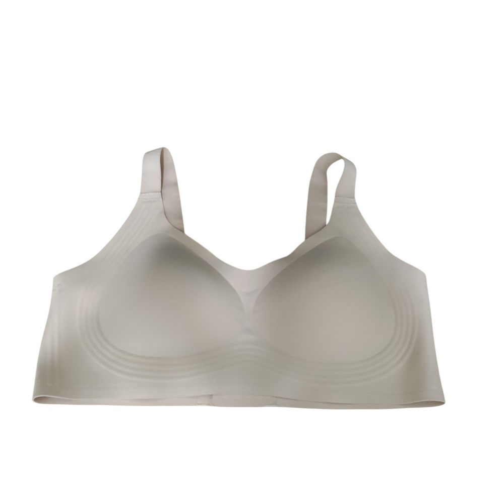 Shecurve Seamless Wireless Bra Beige Full Coverage Adjustable Straps 4XL
